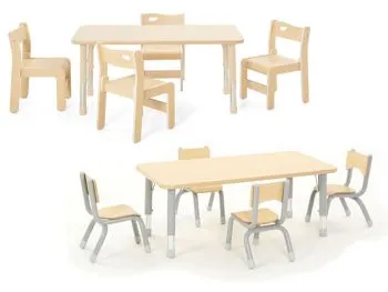 Rectangular table Owlaf in grey and beige with chair Owlaf and chair Ole Rectangular table Owlaf in grey and beige with chair Owlaf and chair Ole